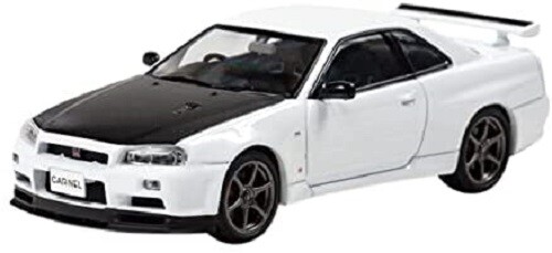 КАРНИЗ 1/43 NISSAN SKYLINE GT-R VspecII N1 (BNR34) 2000 белый CN430001