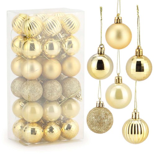 36/72Pcs Christmas Tree Ball Baubles Xmas Tree Hanging Ornament Party Decoration - Picture 12 of 19