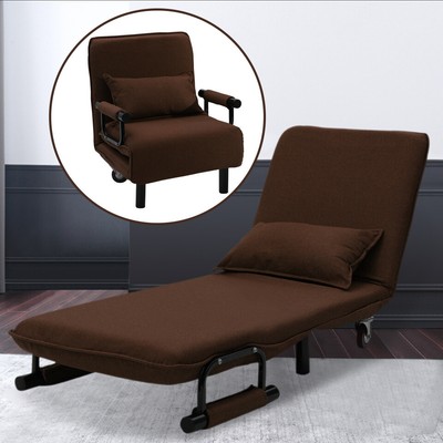 Fabric 2 In 1 Sofa Bed Chair Beds Single Sleep Recliner Armchair Sleeper Couch Ebay