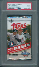 2011 Topps Baseball Update Series Unopened Pack PSA 9 (Hobby)