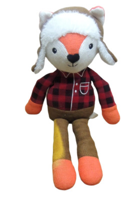 Fox Spark Create Imagine Plush Toy Baby Rattle Flannel Toy 18  Winter