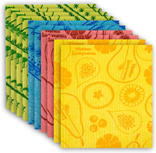 the Original 10 Pack Swedish Dishcloth for Kitchen - Eco Friendly Reusable Paper