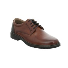 Josef Seibel Alastair 01 Mens Cognac Leather Wide Fit Lace Up Shoes