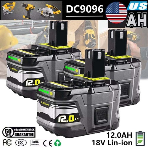 18 VOLT For RYOBI P107,P108 18V 12.0AH High Capacity Lithium Battery / Charger - Picture 4 of 11