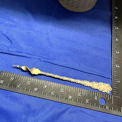 Antique RWS Wallace Sterling Silver Butter Twist Pat. 1892 Engraved Emma MH