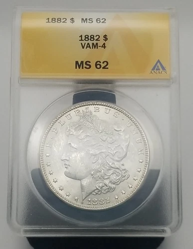 1882 Morgan Dollar ANACS MS62 VAM-4 #3072