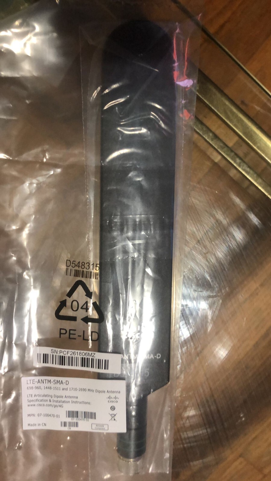 Cisco LTE-ANTM-SMA-D LTE SMA DIPOLE ANTENNA New , Factory Sealed Packing