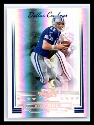 2006 Donruss Threads #37 Drew Bledsoe Bronze Holofoil #/250 Dallas Cowboys