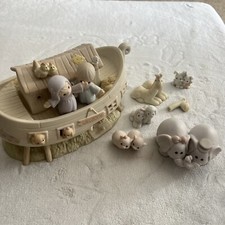 Vintage 1992 Precious Moments Two By Two Light-Up Noah's Ark 5 Sets of Animals