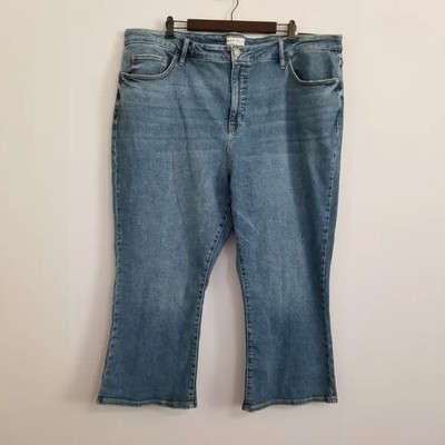 NWT Ava & Viv High Rise Ankle Bootcut Jeans Size 24W