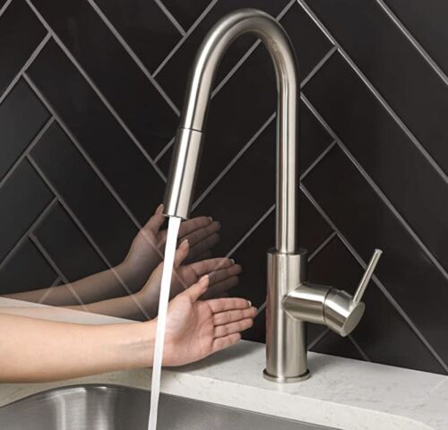 Homewerks 55-K821S-SS-T Hands Free Touchless Kitchen Faucet Pull Down Sprayer