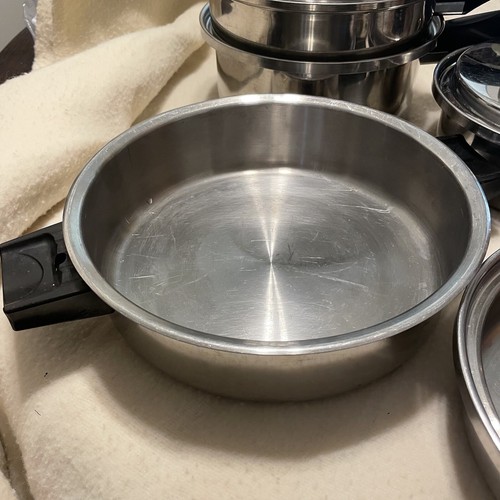 Vintage Lustre Craft 9 Piece Cookware Set 3 Ply Made In U.S.A. - Picture 6 of 7