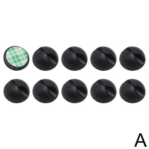 10/20Pcs Wire Clip Black Car Tie Cable Holder Mounts Clamp Self-Adhesive= J3O6 - Afbeelding 13 van 13