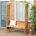 Comfortable Outdoor Garden Bench and Chair Set Durable Lawn Furniture