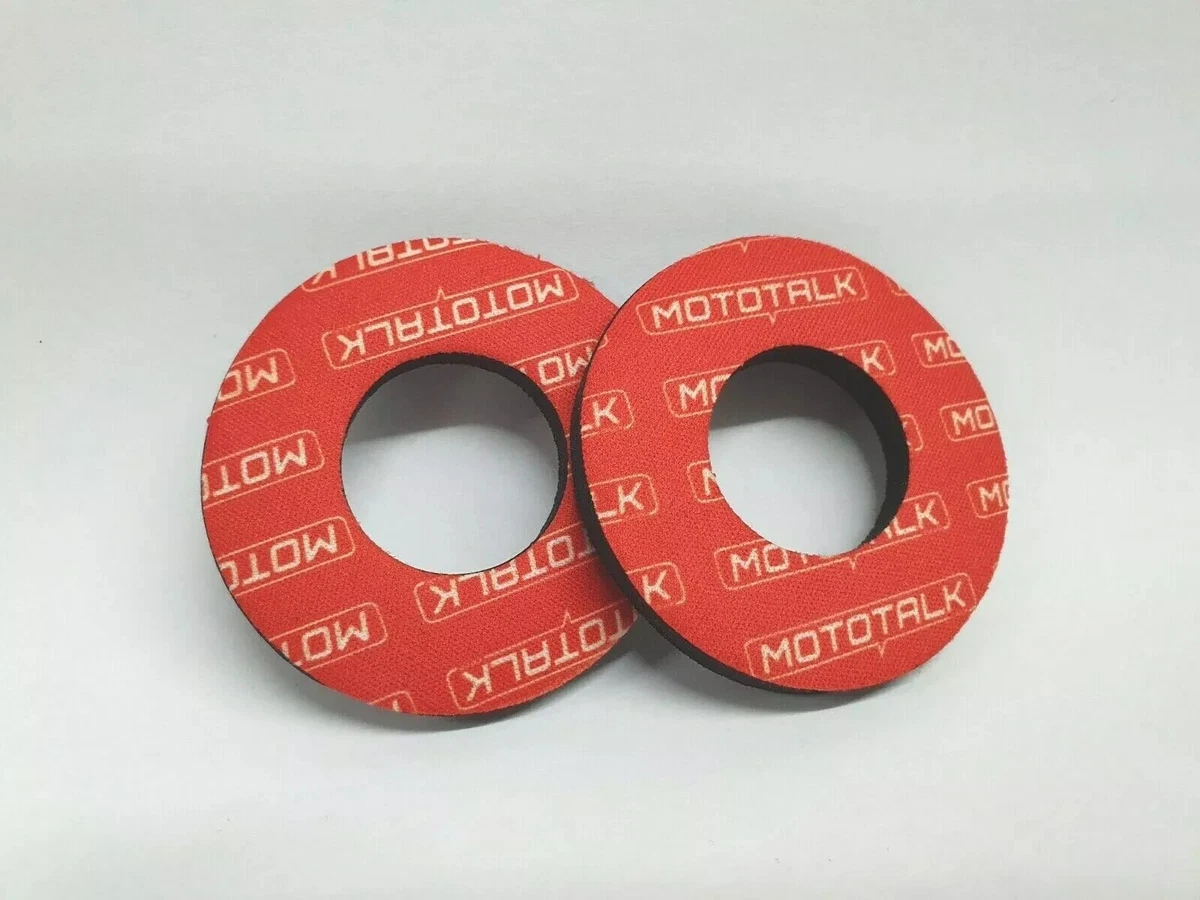 Donuts ® Premium Grip Pour Guidon Moto, BMX, Scooter - Argent Comptant (vert)