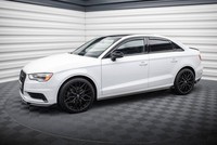 Seitenschweller Ansatz FüR Audi A3 Limousine 8V Schwarz Hochglanz Schweller