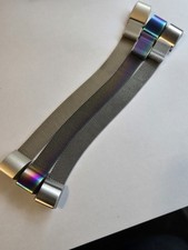 Fitbit Band Mesh Stainless Steel Gold Silver Rainbow for FB403BK Used Works Read