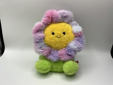 Bumbumz RetroBumz Jess The Pink & Purple Daisy Flower 8" Soft Plush Kellytoy