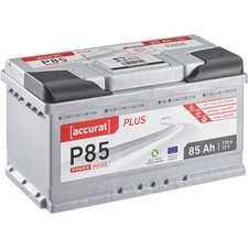 Accurat Plus Autobatterie 85Ah 12V Starterbatterie statt 80Ah 84Ah 88Ah Batterie