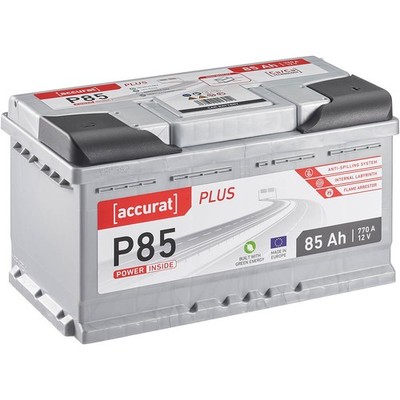 Accurat Plus Autobatterie 85Ah 12V Starterbatterie statt 80Ah 84Ah 88Ah Batterie