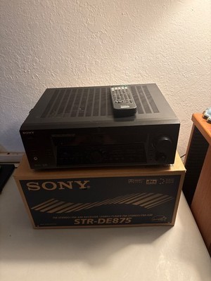 SONY STR-DE875 5.1 HOME THEATER RECEIVER FOR PARTS REPAIR W/ ORIGINAL BOX