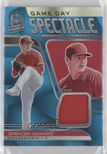 2021 Spectra Game Day Spectacle Jerseys Neon Blue Prizm 10/50 Spencer Howard ll2