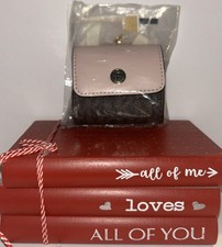      Michael Kors     Air Pods Case Clips to Bag Keychain Travel Brown   D33o3