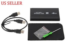 New 2.5" SATA to USB Cable Hard Drive Caddy HDD External Enclosure Aluminum Case