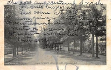 Rock Hill South Carolina Main St., Looking East, Divided Back, Vintage PC U11838