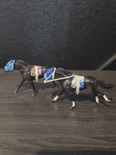 Breyer 2 Stablemates  Racing Thoroughbred hor...
