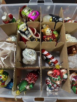 Choose Your Own Blown Glass Ornaments Santa, Animals, Fruit Mix & Match Save $$$