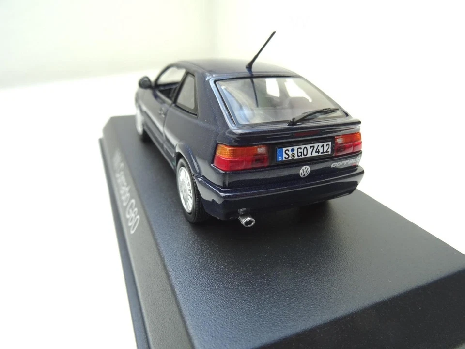 Volkswagen VW Corrado Modellino Di Auto Norev In 1:43 Blu Metallizzato 840142 - Immagine 4 di 4