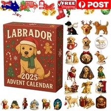Labrador Christmas Dog Advent Calendar 2D Acrylic Cute Dog Decorations Ornaments