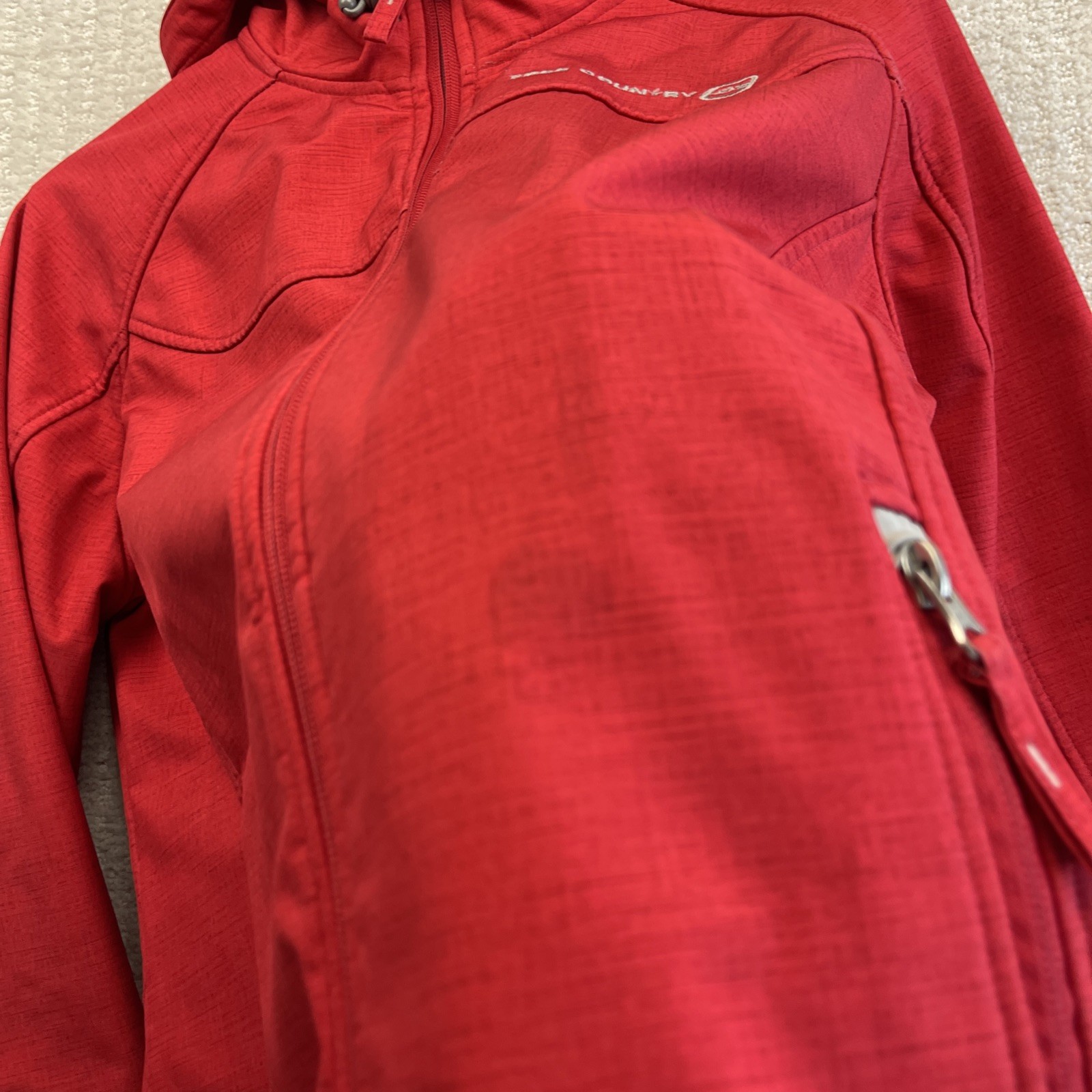 Free Country Softshell Tech Jacket Gorpcore Red W… - image 13