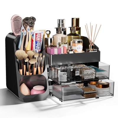 Makeup Organizer with Drawers for Vanity Bathroom Counter Organizers and Stor...