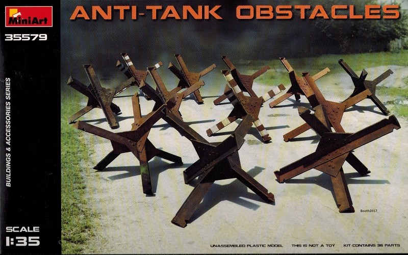 MiniArt 35579 Anti Tank Obstacles - Equipment Panzer Abwehr - Zubehör - - 1:35