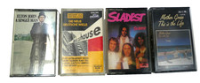 4 VINTAGE CASSETTE TAPES: ELTON JOHN, MOTHER GOOSE, SLADE,ALLES FUR ZUHAUSE