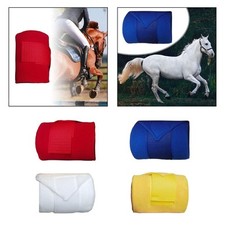 4x Horse Leg Wraps, Leg Protection Thick Soft Fleece Equine Wraps, Leg Guards