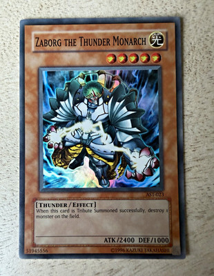 Yu-Gi-Oh! Zaborg the Thunder Monarch AST-023 Super Rare Foil Unlimited