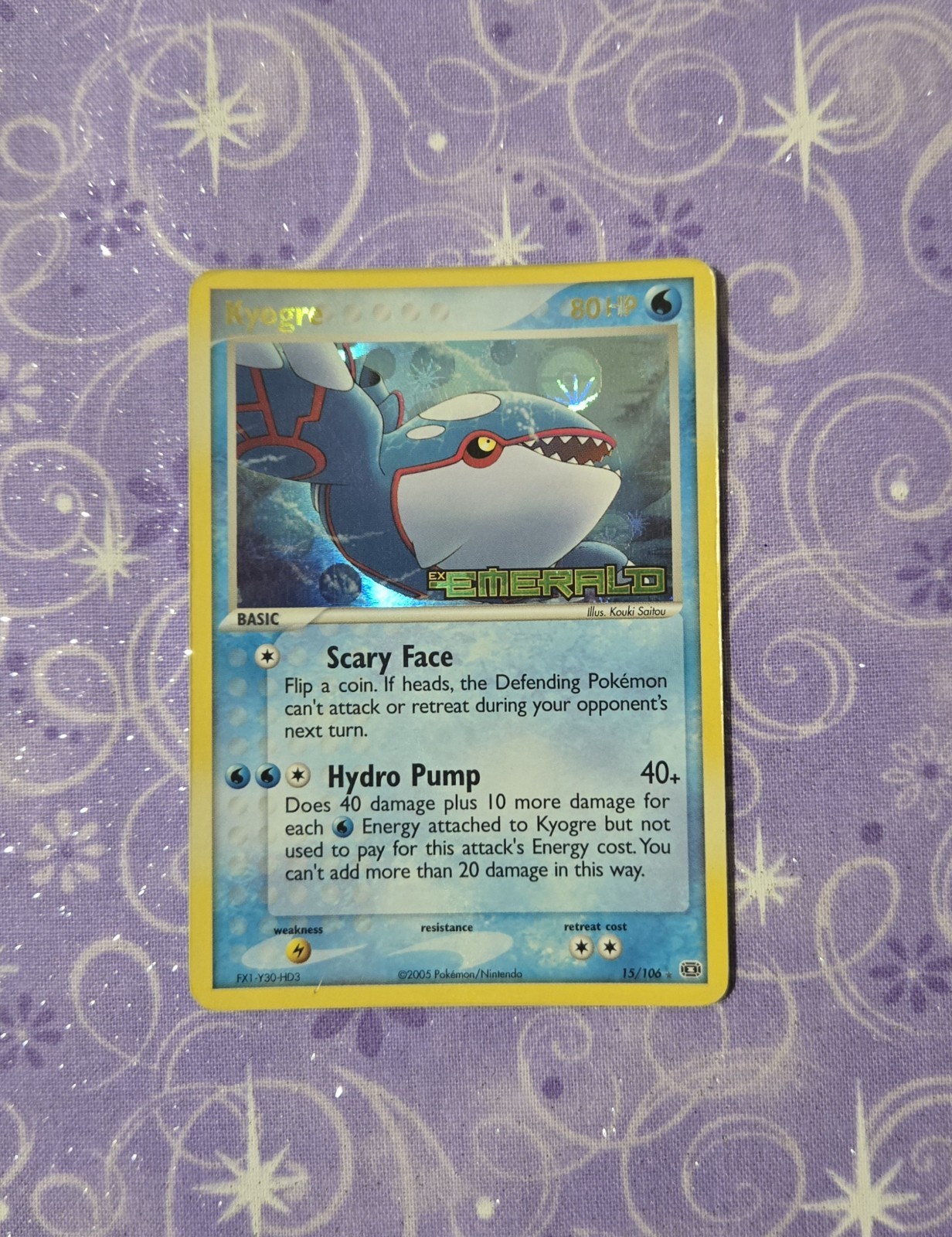 Kyogre Holo Ex Emerald Stamped 15/106 Ungraded Pokémon pokemon card tcg