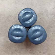 Conair Ion Shine 3 MEDIUM Replacement Hot Rollers CHV26IR Blue Flocked Curlers