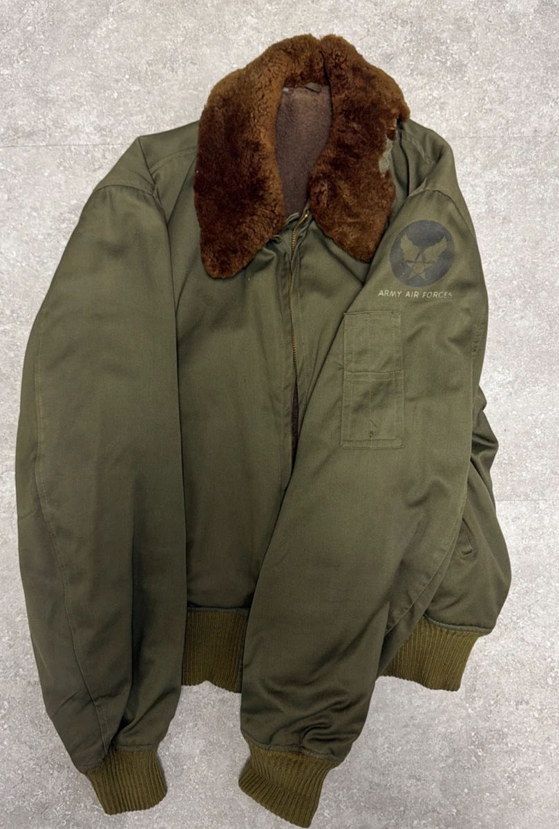 B15 ビンテージ B 15 Flight Jacket In Original Ww2 Collectible Us Uniforms for