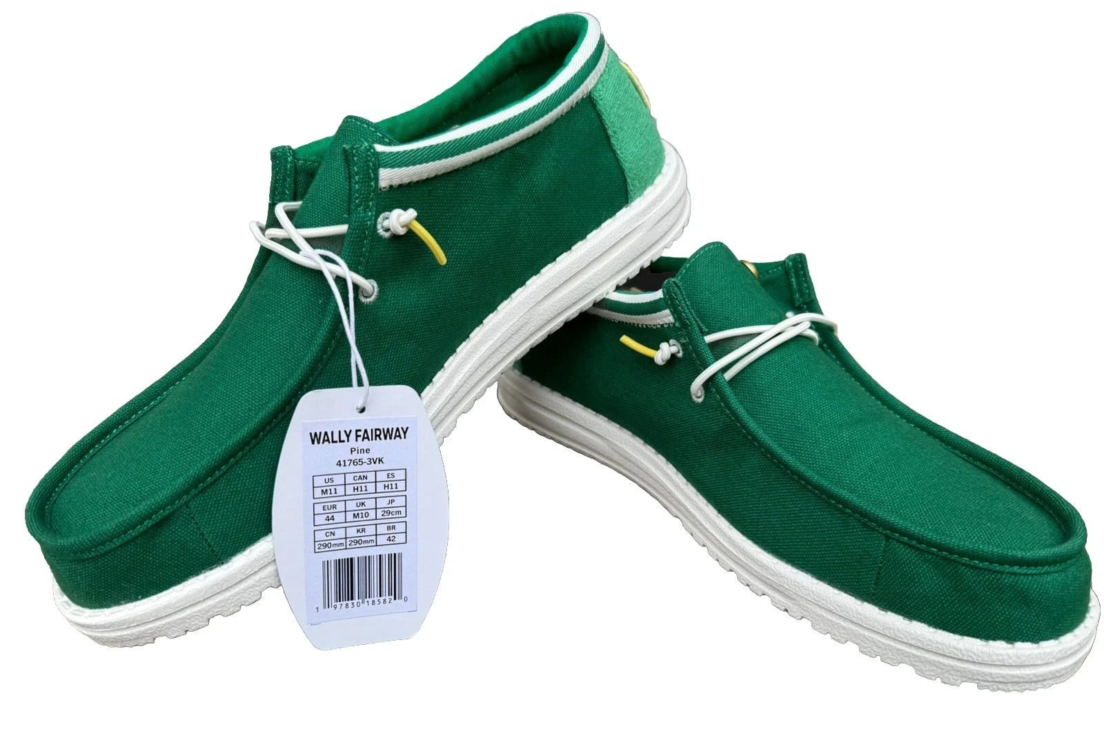 Hey Dude Wally Men's Fairway Slip-on Shoes Color Pine Size M11
