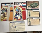 Lot of 6 Vintage G.I. Joe Action Figure Card Backs Toy Cardbacks Used Open