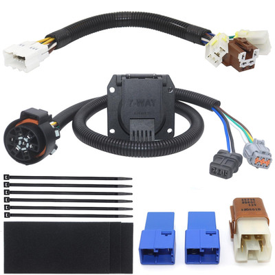 Carrofix Custom Fit 7-Way Trailer Wiring Harness For Certain Years Of Nissan