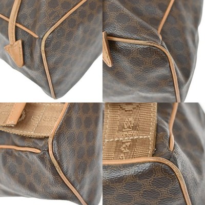 CELINE Logo Macadam Pattern Backpack Bag PVC Leather Brown GHW CELINE Logo Macadam Pattern Backpack Bag PVC Leather Brown  main image 4