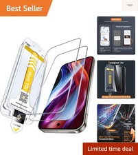2 Pack for Google Pixel 10 Pro Screen Protector One-Pull Install Military G...