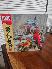 Springbok 1000 Piece Winter Bird Theme Jigsaw Puzzle USA Made New