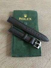 18mm Rolex Black Band with Steel Buckle and R...