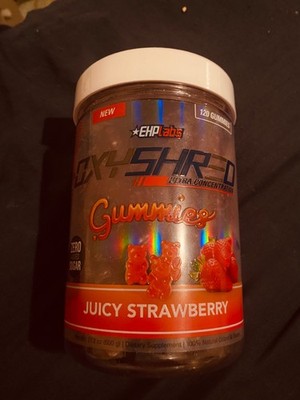 Oxy Shred Preworkout Gummies Juicy Strawberry 120 Gummies